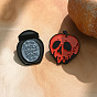 Halloween Theme Enamel Pins, Alloy Brooch, Poison Bottle/Skull