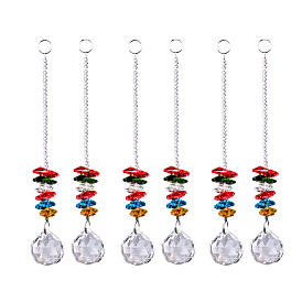 Chandelier Suncatchers Prisms, Chakra Crystal Balls Hanging Pendant Ornament, for Home, Office, Garden Decoration