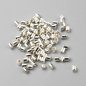 925 серебро бусы трубка, обжимной шарики