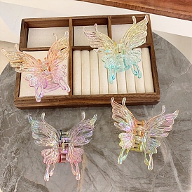 Acrylic Claw Hair Clips, Hair Accessories for Women & Girls, Butterfly