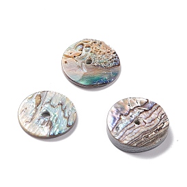 Sea Shell Charms, Flat Round