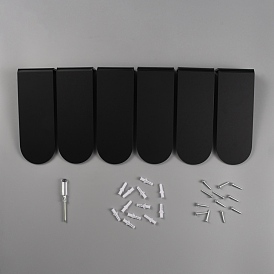 Acrylic Suspending Shoe Racks, with Plastic Plugs & Iron Screws