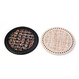 PU Leather Oval Bag Bottom Shaper, with Cloth, for Knitting Bag, Women Bags Handmade DIY Accessories