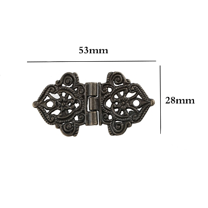 Zinc Alloy Hinge, for Wooden Box Accessories