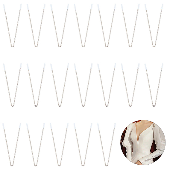 20шт. бюстгальтер V-образной формы со стальными косточками, прочная металлическая проволока для бюстгальтера для вечернего платья