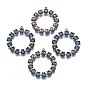 Ion Plating(IP) 304 Stainless Steel Pendants, Ring
