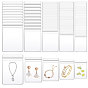 110 pièces 5 styles sacs de rangement refermables en plastique PVC, rectangle