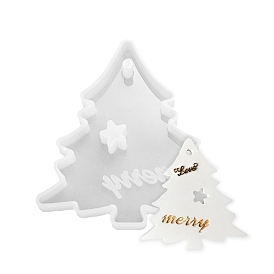 Christmas Tree Pendant Silicone Molds, Resin Casting Molds, for UV Resin & Epoxy Resin Jewelry Making
