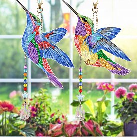 Kit de peinture diamant bricolage pendentifs, y compris le crochet, feuille pour animaux de compagnie, stylo collant diamant, plaque de plateau et pâte à modeler