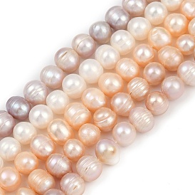 Нити из натурального культивированного пресноводного жемчуга, картофель