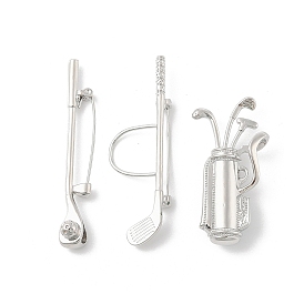 Броши из сплава кубического циркония в виде клюшки для гольфа