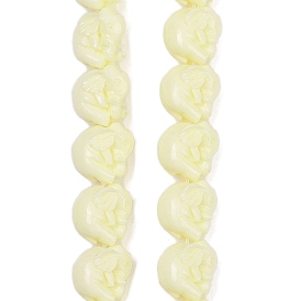 Нити резных бусин из синтетического коралла, слон