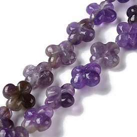 Natural Amethyst Beads Strands, Flower