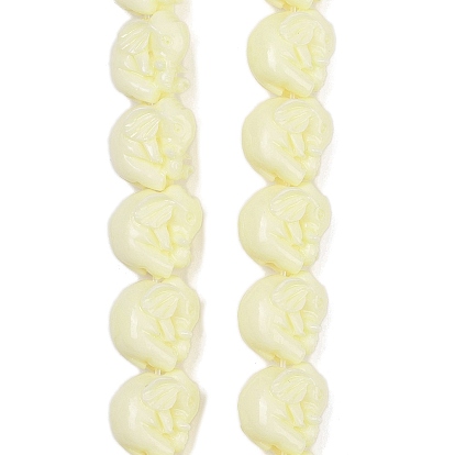 Нити резных бусин из синтетического коралла, слон