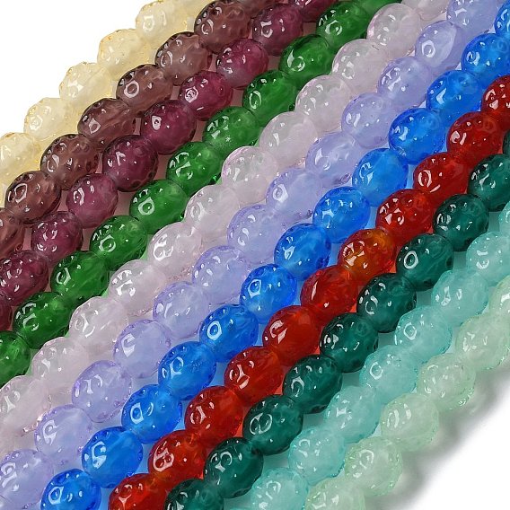 Бусы лэмпворк ручной работы, круглые