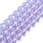 Transparent Glass Beads Strands, Round