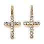 Подвески из сплава с покрытием стойки со стразами, крестик