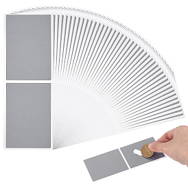 50шт. бумажная пленка с защитным слоем, позволяющая стереть защитный слой, наклейка с паролем, поделки соскоб наградной карты, прямоугольные