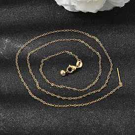 1.5 мм, унисекс 304 цепочка из нержавеющей стали, регулируемые ожерелья-слайдеры