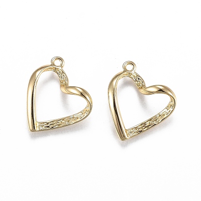 Alloy Jewelry Pendants, Twist Heart