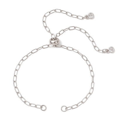 2.5мм 304 изготовление браслета-слайдера из нержавеющей стали со скрепками