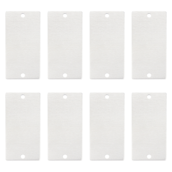 Aluminium Links Connectors, Stamping Blank Tag, Name Plate, Business Card Blanks, Rectangle