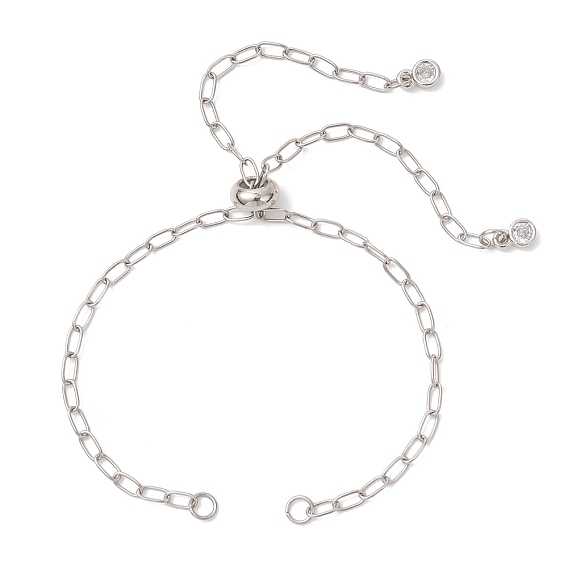 2.5мм 304 изготовление браслета-слайдера из нержавеющей стали со скрепками