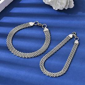 201 браслеты-цепочки из нержавеющей стали для женщин и мужчин