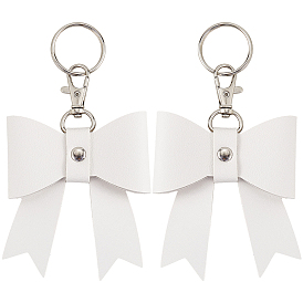 Брелки из искусственной кожи, бантом
