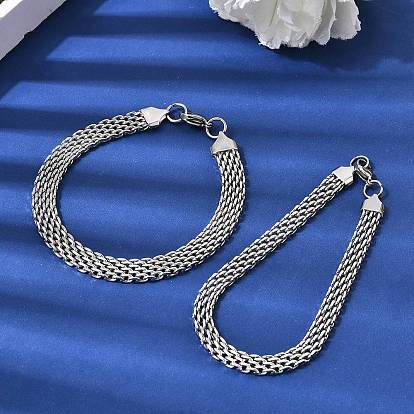 201 браслеты-цепочки из нержавеющей стали для женщин и мужчин