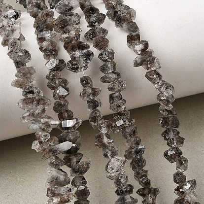 Hilos de cuentas de diamantes herkimer naturales, chip