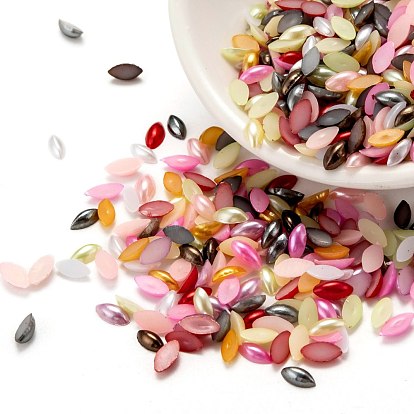 Абс пластмассовые имитационные жемчужные кабошоны, лошадиный глаз 