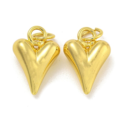 Стойки обшивки латунные подвески, долговечный, без кадмия и без свинца, сердце, с подвесками-кольцами