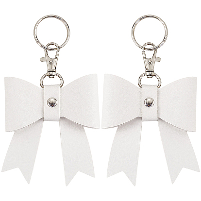 Брелки из искусственной кожи, бантом
