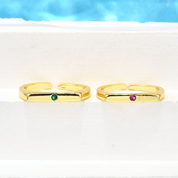 Манжеты из латуни с микро паве кубический цирконий для женщин, без кадмия, без никеля и без свинца, реальный 18 k позолоченный