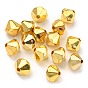 Legierung Tibetische Perlen, Diamant Schnitt, Doppelkegel