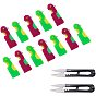 Iron Sewing Needle Devices Threader Thread Guide Tool Sets, with Plastic Findings and Sharp Steel Scissors
