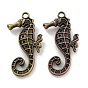 Tibetan Style Alloy Pendants, Sea Horse, Cadmium Free & Lead Free