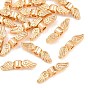SHEGRACE Brass Beads, Wing, Cadmium Free & Lead Free & Nickel Free, Long-Lasting Plated