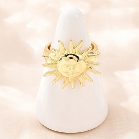 Латунные регулируемые манжеты с открытыми кольцами, золотые