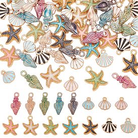 60 шт 15 стили подвески из сплава эмали