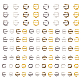 Застежки с пряжкой из сплава в форме прямоугольника, для кукольной тесьмы, обвязочные мешки, аксессуары для одежды