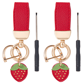 2Подвесные украшения из сплава шт., французская мода, клубника