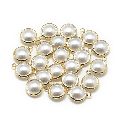Round Plastic Pearl Charms