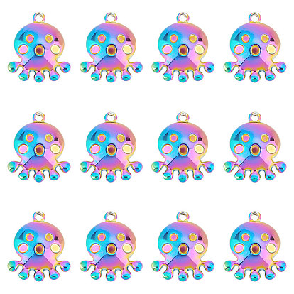 Ионное покрытие (ip) 304 подвески из нержавеющей стали, осьминог