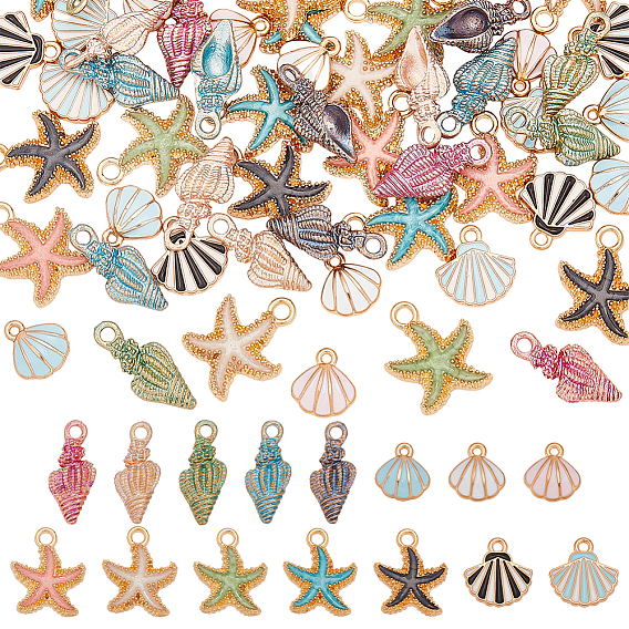 60 шт 15 стили подвески из сплава эмали