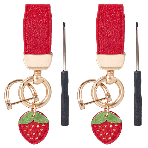 2Подвесные украшения из сплава шт., французская мода, клубника