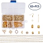 SUNNYCLUE DIY Earring Making, with Brass Cord Ends, Brass Rhinestone Strass Chains, Alloy Rhinestone Links and Brass Earring Hooks