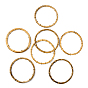 Round Ring Bamboo Bag Handle Replacements, for Handmade Bag Handbags Purse Handles