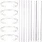 10pièces de bracelets vierges en aluminium, pour la fabrication de bracelets de manchette bricolage, estampage et gravure de métal